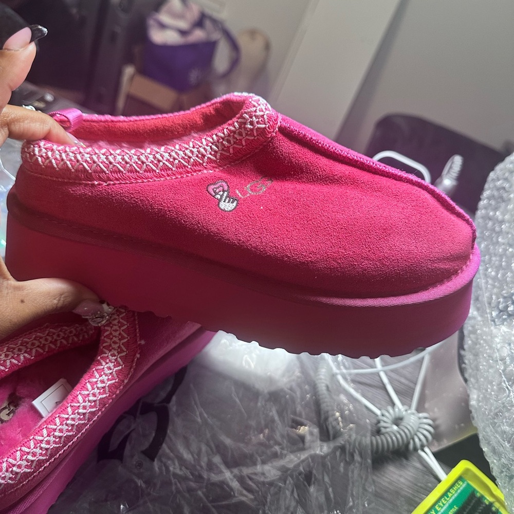 UGG Fuchsia Slip-On Platform Shoes